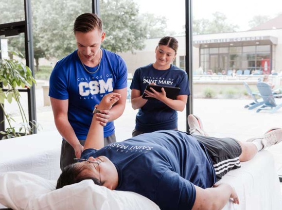 dpt students practicing