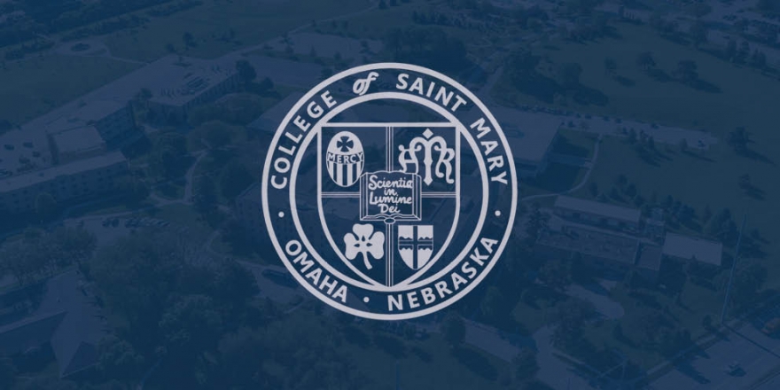 The College of Saint Mary seal.